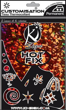 Naprasowanka arkusz 20x15cm Holo Ciapki Brąz