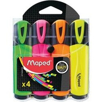 Zakreślacz Fluo Peps Mix Kolorów 4 szt Etui