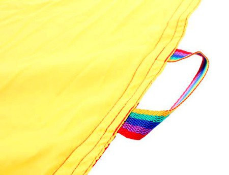 Tęczowa profesjonalna Chusta Animacyjna Akson 1,2m 12 uchwytów