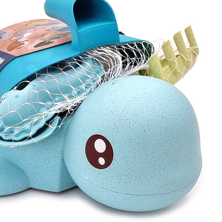 WOOPIE GREEN Zestaw do Piasku Żółwik Niebieski 8 el. BIODEGRADOWALNY ORGANICZNY MATERIAŁ