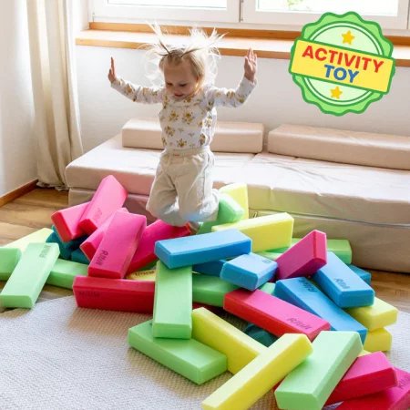 Piankowe klocki konstrukcyjne Compact Riwi