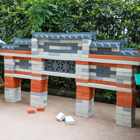 CLASSIC WORLD EDU Mega Klocki Cegły z pianki do budowania dachu