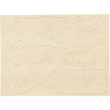 Puzzle 3D drewniane dom wariant 1
