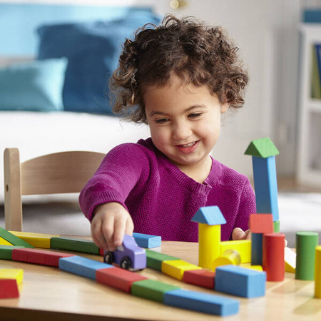 Klocki dla dzieci drewniane kolorowe Melissa and Doug