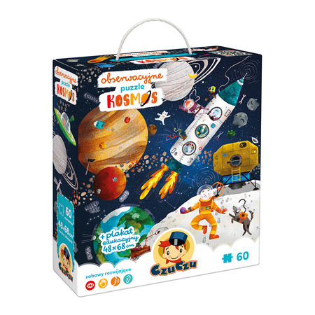 Puzzle obserwacyjne kosmos 60 el. 4+ CzuCzu