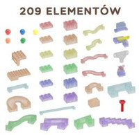 MASTERKIDZ Zestaw Konstrukcyjny Tor dla Piłek Tablica STEM 209elementów