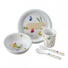 Zestaw naczyń i sztućców dla dziecka, 5 el., Farma | Maison Petit Jour®