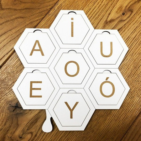 Samogłoski - Plaster Miodu - nauka czytania metodą krakowską