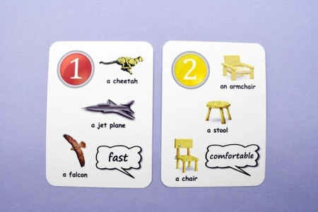 Fun Card English ADJECTIVES, COMPARATIVES AND SUPERLATIVES