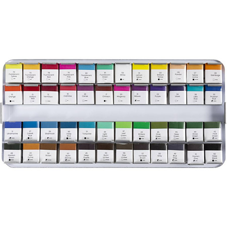 Farby akwarelowe 48 półkostek