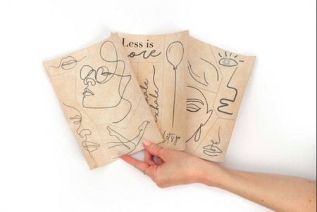 Zestaw do wyszywania na ubraniach Line Art