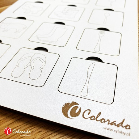 Drewniana tablica do kategoryzowania – część 2