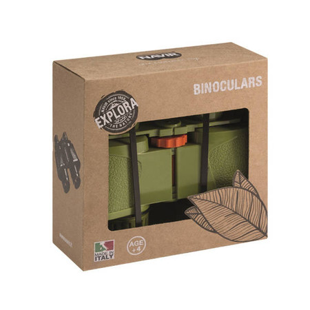 Navir, Lornetka zielono-pomaranczowa z osłoną i paskiem