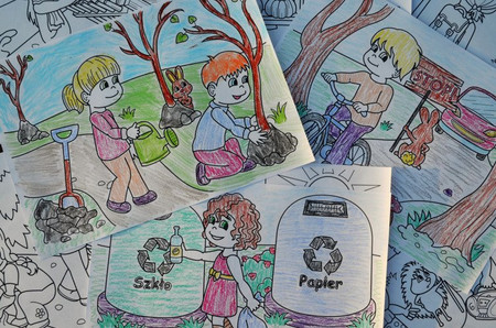 Kolorowanka w rolce Dbam o środowisko Coloresca