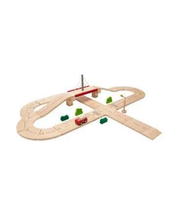 PlanToys | Drewniany autodrom PT6208