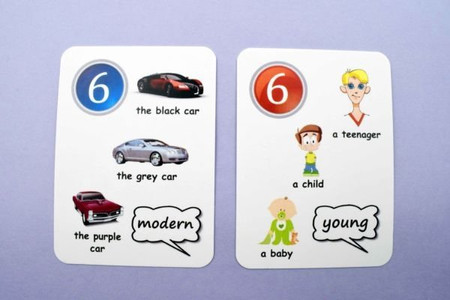 Fun Card English ADJECTIVES, COMPARATIVES AND SUPERLATIVES