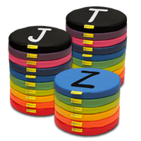 Poduszki EKOSKÓRA zestaw ALFABET A-Z (26 sztuk)