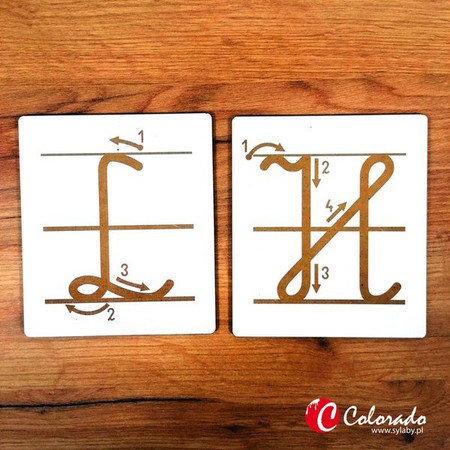 Drewniany alfabet do nauki pisania (duże litery)
