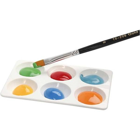 Paleta do farb prostokątna 13x8,5 cm