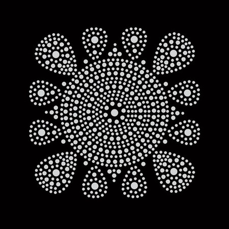 Malowanie kropkami 4 kolory Mandale