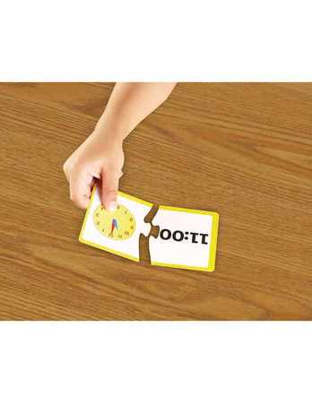 Learning Resources | Zegar i karty godzin, zestaw LERLER3220