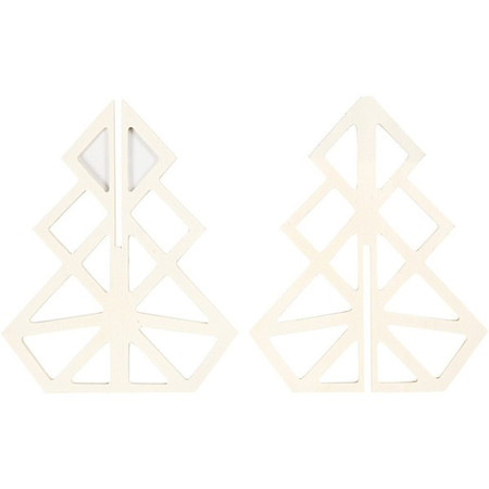 Choinka Geometryczna ze sklejki H: 16 cm