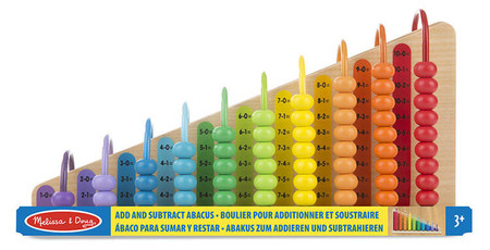 Liczydło drewniane zabawka edukacyjna 55 korali Melissa and Doug 19272-MD