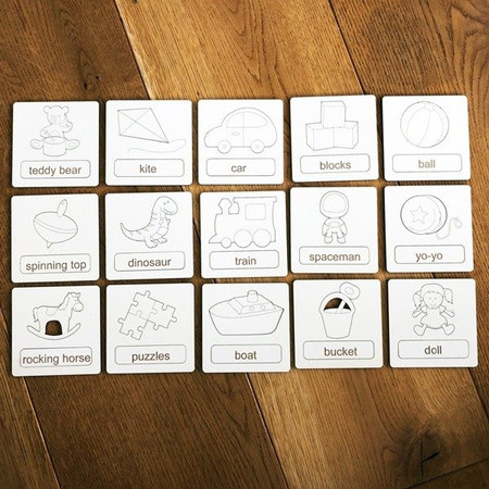 Układanka tematyczna do nauki angielskiego - Toys