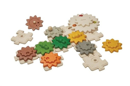 Puzzle drewniane - Koła zębate