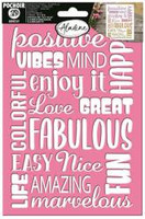 Szablon samoprzylepny 3D Czcionki