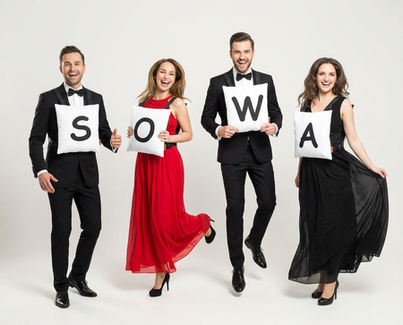 Gra słowna poduszki Literki zespołowa weselna zestaw 4 szt.