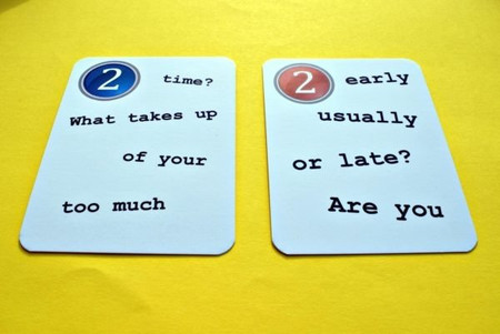 Fun Card English My Next 50 Questions