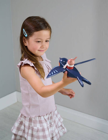 Przyjaciele - jaskółka i zajączek, drewniane figurki, Tender Leaf Toys