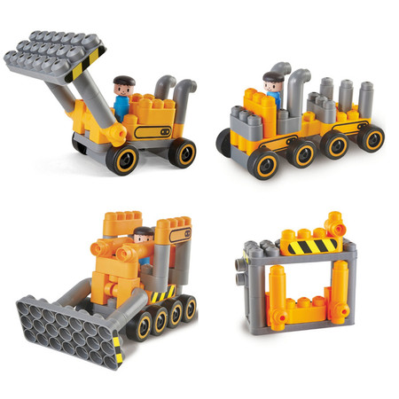 Klocki konstrukcyjne, Plac budowy, 43 el., 2+, PolyM