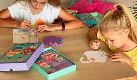 Box Candiy, zestaw artystyczny Akwarele muffinki