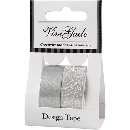 Taśmy dekoracyjne samoprzylepne Srebrne 7m i 10m