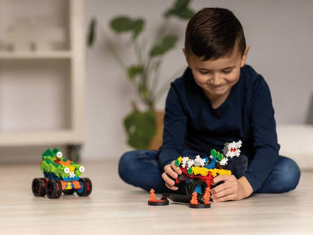 Plus-Plus GO!, Mini Mix 600 szt.Monster Trucks
