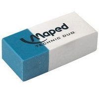 Gumka Duo Dwustronna Biało-Niebieska 1 szt.