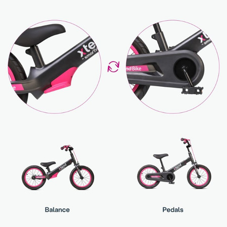Rowerek biegowy dla dziewczynki smarTrike Xtend Bike - Pink