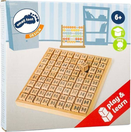 Tabliczka mnożenia, małe klocki drewniane, 10953-small foot design - zabawki edukacyjne