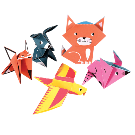 Papier dwustronny origami do tworzenia zwierząt, Rex London