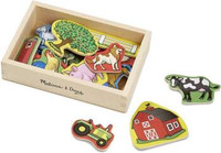 Duże magnesy dla dzieci Na Farmie 20 sztuk Melissa & Doug