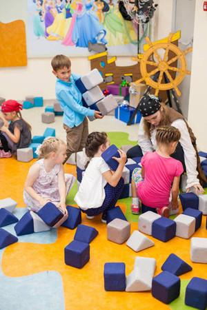 Materiałowe klocki magnetyczne XXL JollyHeap 150 szt. JOY