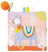 Miękka książeczka dla niemowlaka Lama 218430-Manhattan Toy, zabawki dla najmłodszych