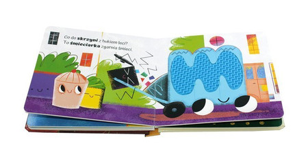 Książeczka sensoryczna, Dotykam, poznaję POJAZDY