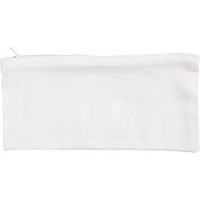 Piórnik z materiału kolor biały