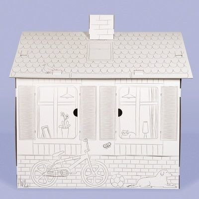 Duży domek do złożenia i pokolorowania Tektorado