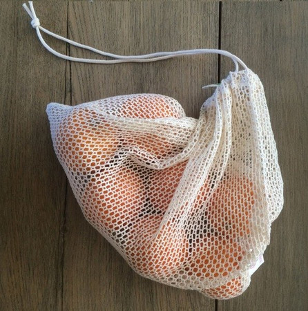 Bag-again, Siatka z organicznej bawełny na owoce i warzywa L, 38 x 30 cm