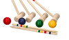 Krokiet gra drewniana 24 elementy - dla dzieci i dorosłych