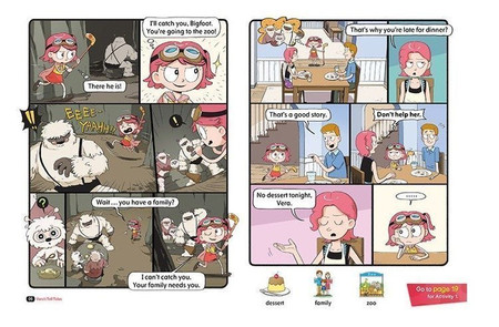 Komiks dla dzieci po angielsku Vera The Alien Hunter Level 1 Część 3